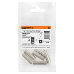 Гильза кабельная медная луженая под опрессовку ГМЛ 10-5 ГОСТ 23469.3-79 (6шт./упак.) TDM