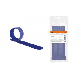 Хомут-липучка ХЛ 16х310 мм синий (20 шт) TDM