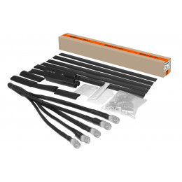 Муфта кабельная термоусаживаемая концевая, внутренней и наружной установки, 150-240 кв. мм, 1кВ, ПВХ/СПЭ без брони, с наконечниками 5ПКВНтп1-150/240-Б TDM