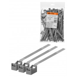 Крепеж ремешковый 7,6х165 серый (100шт) TDM