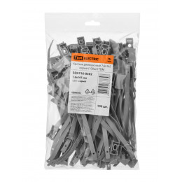 Крепеж ремешковый 7,6х165 серый (100шт) TDM