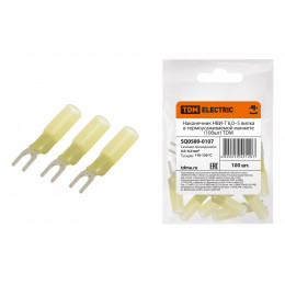 Наконечник НВИ-Т 6,0–5 вилка в термоусаживаемой манжете (100шт) TDM