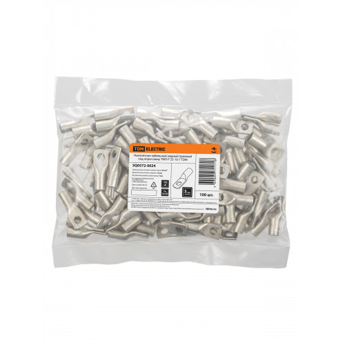 Наконечник кабельный медный луженый под опрессовку ТМЛ-Р 25-10-7 TDM