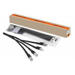 Муфта кабельная термоусаживаемая концевая, внутренней и наружной установки, 70-120 кв. мм, 1кВ, ПВХ/СПЭ без брони, с наконечниками 4ПКВНтп1-70/120-Б TDM