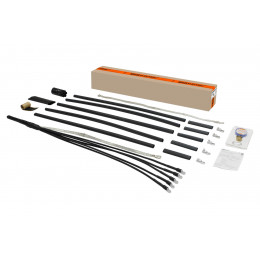 Муфта кабельная термоусаживаемая концевая, внутренней и наружной установки, 10-25 кв.мм, 1кВ, ПВХ/СПЭ, с броней, с наконечниками 5ПКВНтпБ1-10/25-Б TDM