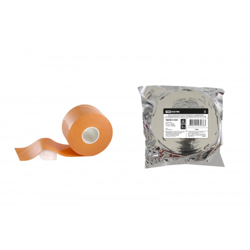 Лента силиконовая самослипающаяся, изолирующая, не поддерживающая горение, оранжевая ЛССИ-НГ-35-О TDM