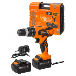 Дрель-шуруповерт акк. ДША-18-ЛК1-У 18 В, 2 А*ч Li-Ion 2 шт, 32 Нм, 0-1400 об/мин, кейс, "Рубин" TDM