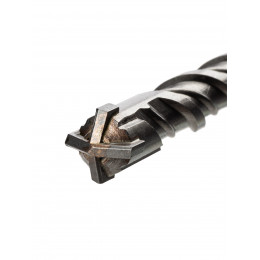 Бур по бетону, 12×160×100 мм, SDS-Plus, 4 резца, пластиковый держатель, 1 шт, "Рубин" TDM