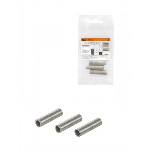 Гильза кабельная медная луженая под опрессовку ГМЛ 25-8 ГОСТ 23469.3-79 (3шт./упак.) TDM