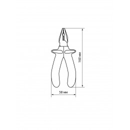 Пассатижи диэлектрические, 160 мм, 1000 В, CR-V, «ПрофиЭлектрик» TDM