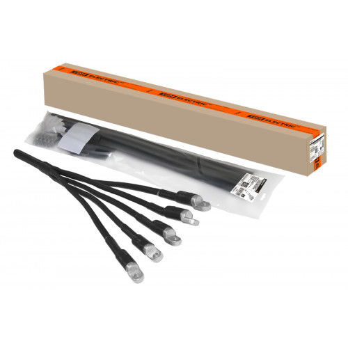 Муфта кабельная термоусаживаемая концевая, внутренней и наружной установки, 70-120 кв. мм, 1кВ, ПВХ/СПЭ без брони, с наконечниками 5ПКВНтп1-70/120-Б TDM