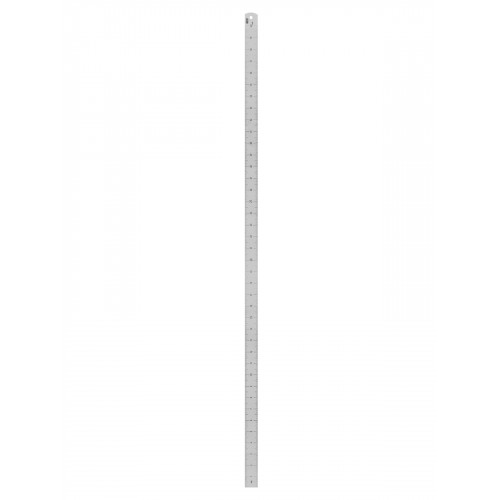 Линейка измерительная металлическая 100 см, нержавеющая сталь, двухсторонняя шкала, "Рубин" TDM