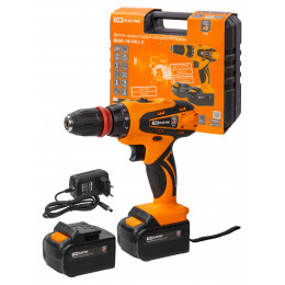 Дрель-шуруповерт акк. ДША-18-ЛК1-С 18 В, 2 А*ч Li-Ion 2 шт, 32 Нм, 0-1400 об/мин, кейс, "Рубин" TDM