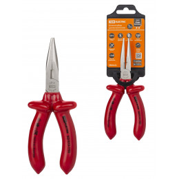 Длинногубцы диэлектрические, 160 мм, 1000 В, CR-V, «ПрофиЭлектрик» TDM