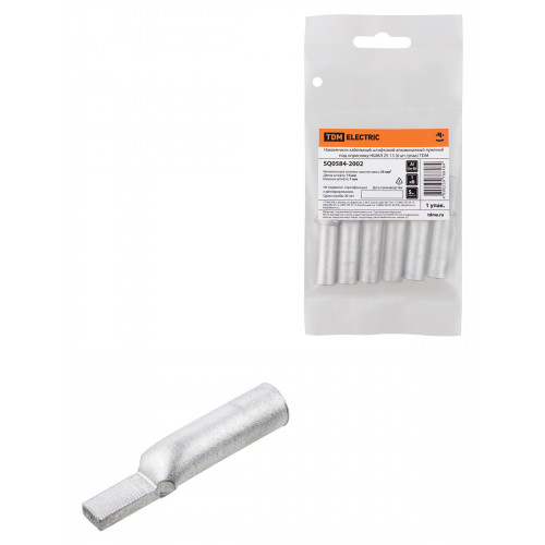 Наконечник кабельный штифтовой алюминиевый луженый под опресовку НШАЛ 25-15 (6 шт./упак) TDM
