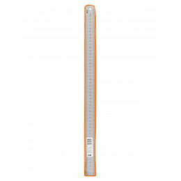 Линейка измерительная металлическая 50 см, нержавеющая сталь, двухсторонняя шкала, "Рубин" TDM