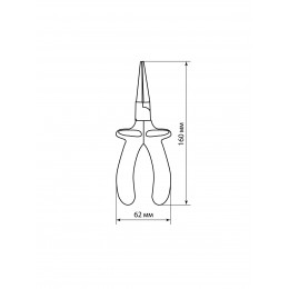 Круглогубцы диэлектрические, 160 мм, 1000 В, CR-V, «ПрофиЭлектрик» TDM
