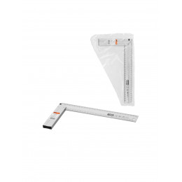 Угольник столярный 300 мм алюминиевый, усиленный, облегченная рукоятка, "Рубин" TDM