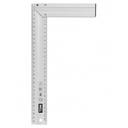 Угольник столярный 300 мм алюминиевый, усиленный, облегченная рукоятка, "Рубин" TDM