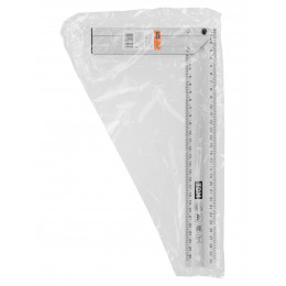 Угольник столярный 300 мм алюминиевый, усиленный, облегченная рукоятка, "Рубин" TDM