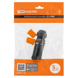 Кабельный коннектор I-образный (клеммник 5PIN) IP68 TDM