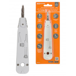 Инструмент И-МВУ, монтаж и обрезка витой пары, ударный, «МастерЭлектрик» TDM