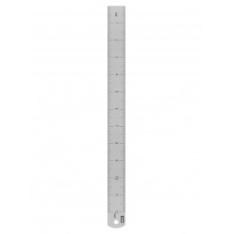 Линейка измерительная металлическая 30 см, нержавеющая сталь, двухсторонняя шкала, "Рубин" TDM