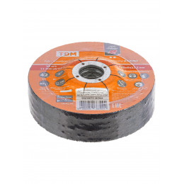 Круг шлифовальный, зачистной по металлу, 115х6х22,2 мм, тип 42, A24RBF, серия "Рубин", TDM