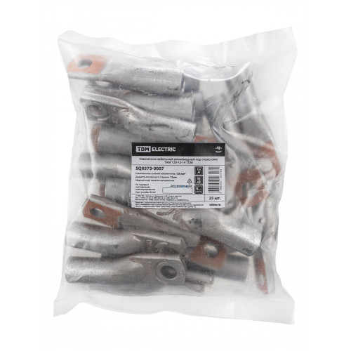 Наконечник кабельный алюмомедный под опрессовку ТАМ 120-12-14 TDM