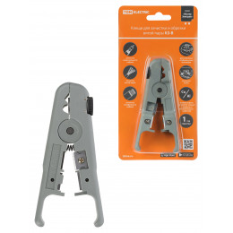 Клещи КЗ-В, зачистка и обрезка витой пары UTP/SFTP регулируемый нож, «МастерЭлектрик» TDM