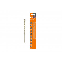 Сверло по металлу, 6 мм, полир., HSS, класс точн. В, 118⁰, цилиндр. хв., блистер 1 шт, "Рубин" TDM