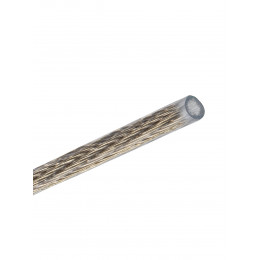 Трос стальной в полимерной оболочке поверенный ТСП-П-4-130, диаметр 4 мм, длина 130 м, катушка, TDM