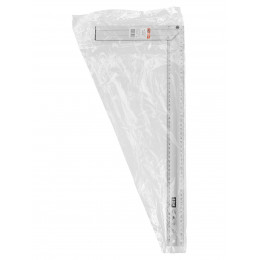 Угольник столярный 500 мм алюминиевый, усиленный, облегченная рукоятка, "Рубин" TDM