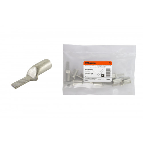 Наконечник кабельный штифтовой медный луженый под опрессовку НШМЛ 35-7x20 TDM