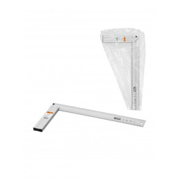 Угольник столярный 350 мм алюминиевый, усиленный, облегченная рукоятка, "Рубин" TDM