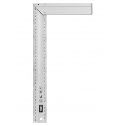 Угольник столярный 350 мм алюминиевый, усиленный, облегченная рукоятка, "Рубин" TDM