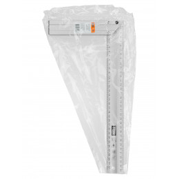 Угольник столярный 350 мм алюминиевый, усиленный, облегченная рукоятка, "Рубин" TDM