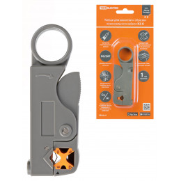 Клещи КЗ-К, зачистка коаксиального кабеля RG-58/59/6/SAT, регулируемые ножи, «МастерЭлектрик» TDM