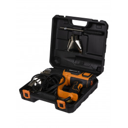 Технический фен ТФ-02, 2000 Вт, 9 предм., ЖК-экр., 2 реж., плавн. рег., 50-600 C, кейс, "Алмаз" TDM