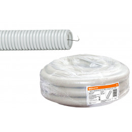 Труба гофрированная ПВХ d 16 с зондом (10 м) легкая TDM