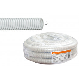 Труба гофрированная ПВХ d 16 с зондом (20 м) легкая TDM