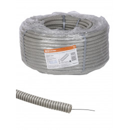 Труба гофрированная ПВХ d 16 с зондом (100 м) тяжелая TDM