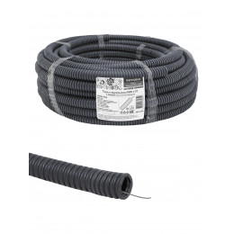Труба гофрированная ПВХ d 32 с зондом (50 м) легкая Народная