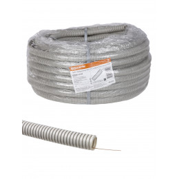 Труба гофрированная ПВХ d 25 с зондом (50 м) тяжелая TDM