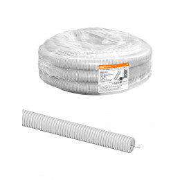 Труба гофрированная ПВХ d 25 с зондом (25 м) легкая TDM