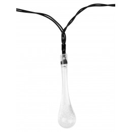 Гирлянда ССГ-148 "Капли" на солнечной батарее, 2.7 м, 20 LED, многоцветный, IP54, TDM