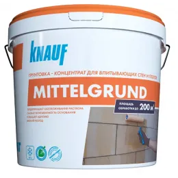 Грунтовка Knauf Миттельгрунд для впитывающих оснований концентрат 10 кг