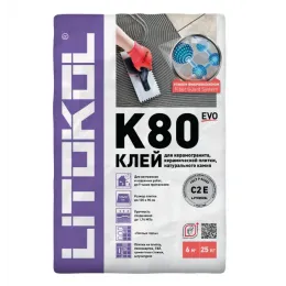 Клей плиточный LitoKol K80 LitoFlex 25 кг