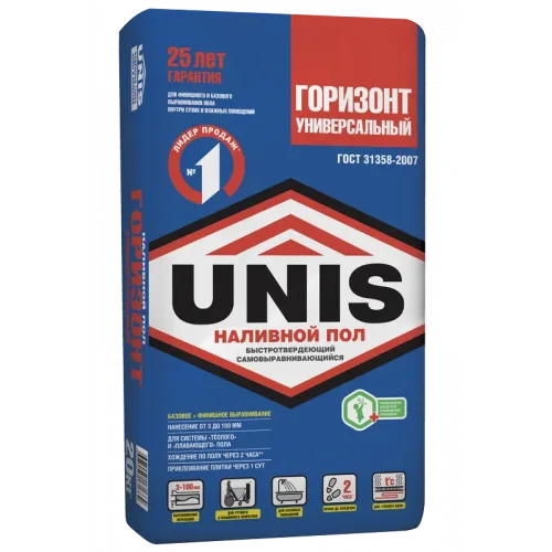 Наливной пол Unis Горизонт универсальный 20 кг