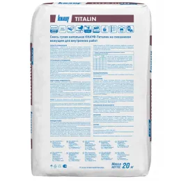 Наливной пол универсальный Knauf Титалин самовыравнивающийся быстротвердеющий 20 кг